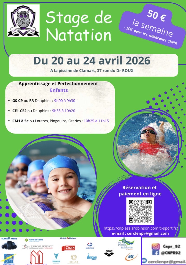 Stage vacances d’avril